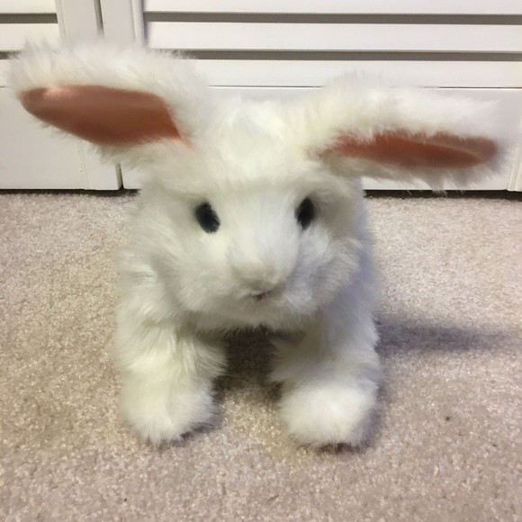 FurReal Friends Hop `N Cuddle White Bunny Rabbit - Picture 1 of 3